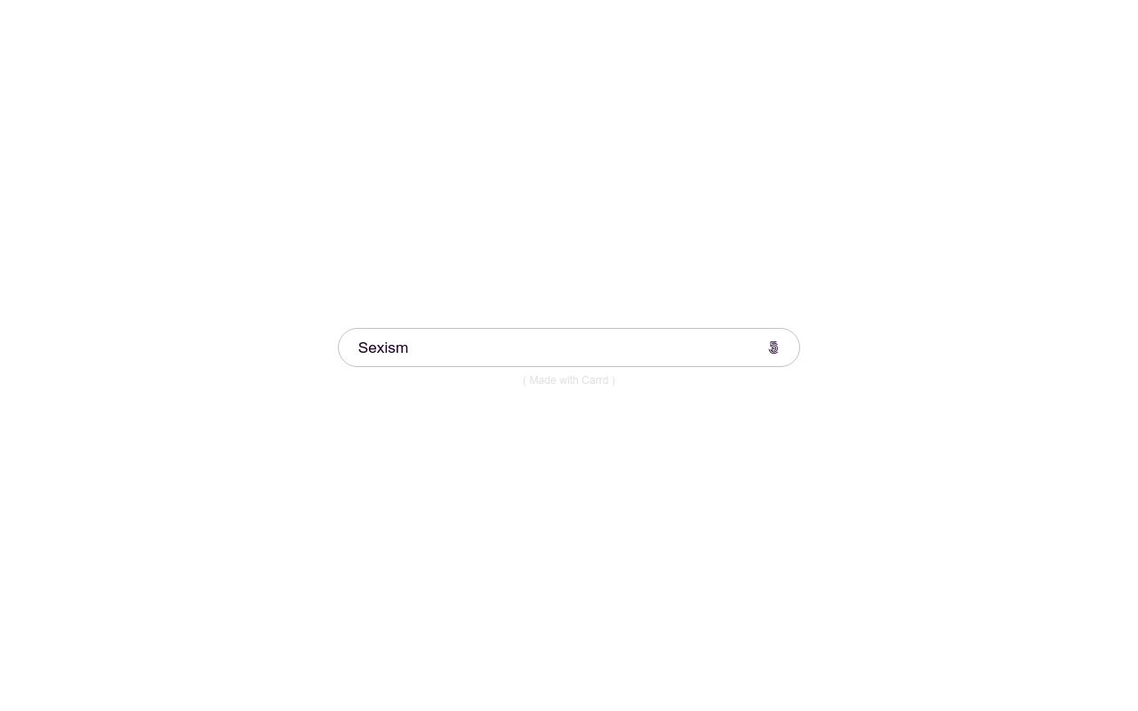 Carrd profile picture for @sexism